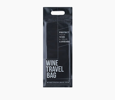 Black Wine Travel Bags